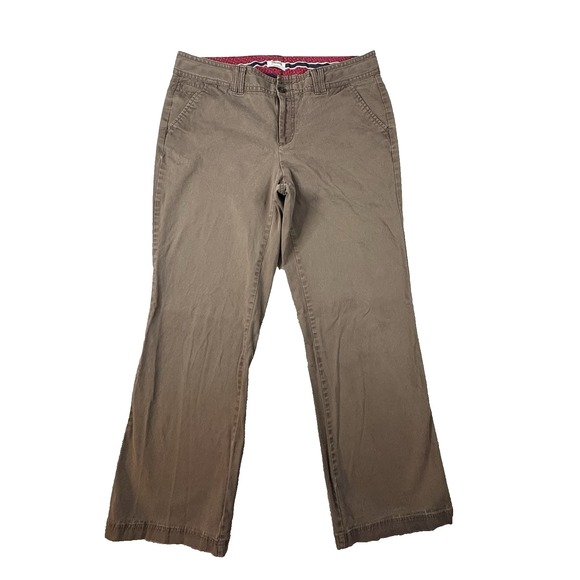 Dockers Pants - Dockers Favorite Fit Women's 10 (34.5x30.25) Brown Straight Stretch Chino Pants